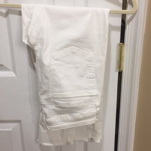 White American eagle jeans cropped